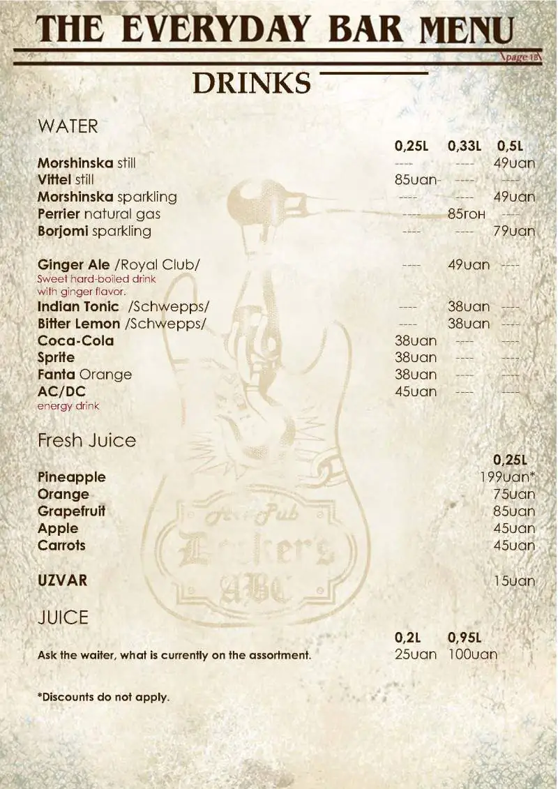 Water, Docker's ABC Water