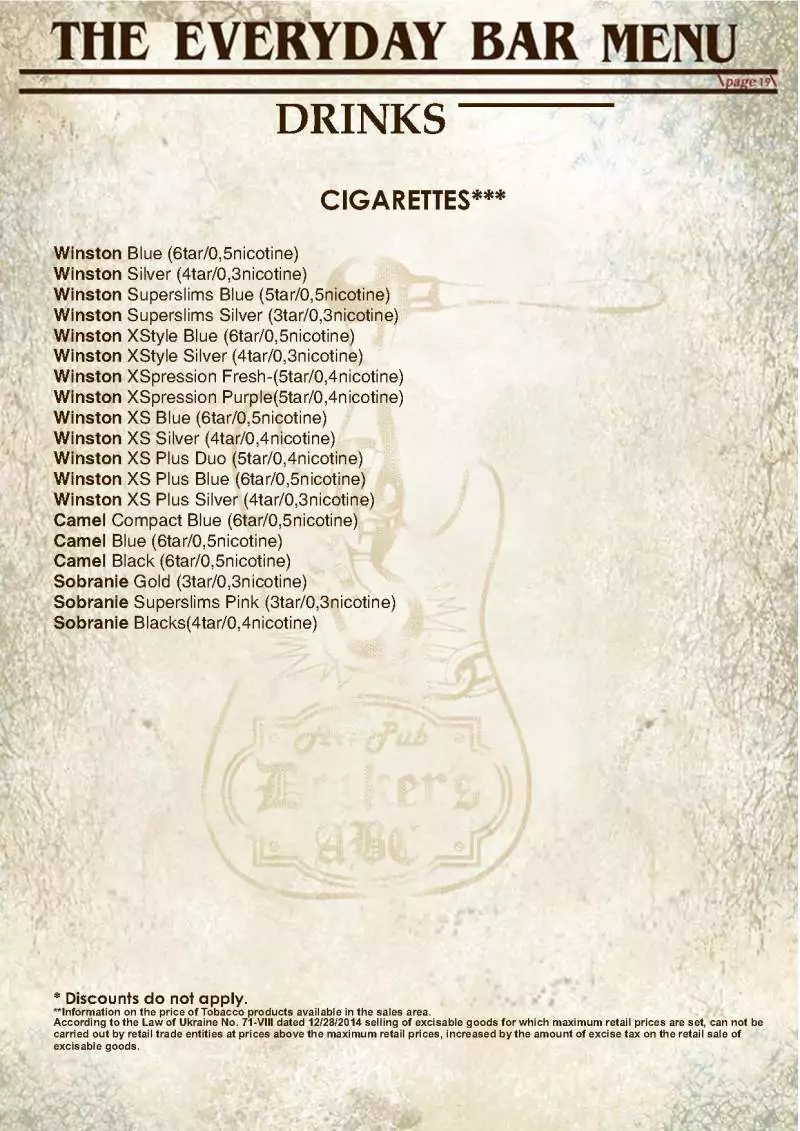 Cigarettes, Docker's ABC Cigarettes