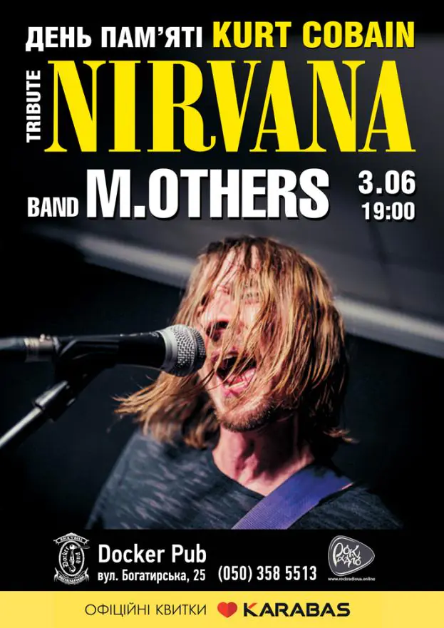 Memorial Day "Kurt Cobain" - Tribute "NIRVANA" - the band "M.OTHERS"