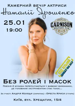 Наталія Ярошенко – Без ролей і масок