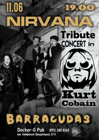 Триб`ют Nirvana - Memory of Kurt Cobain - гурт Barracudas